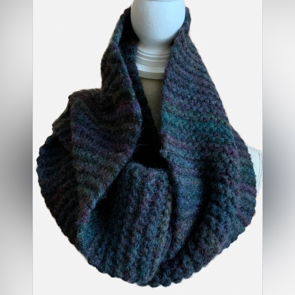 ARITZIA WILFRED Chunky Wool Alpaca Blend Infinity Scarf Multicolour OS